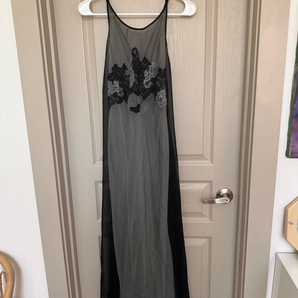 Victoria's Secret Black Lace Chemise